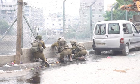 Israeli soldiers operating in Jabalia, northern Gaza